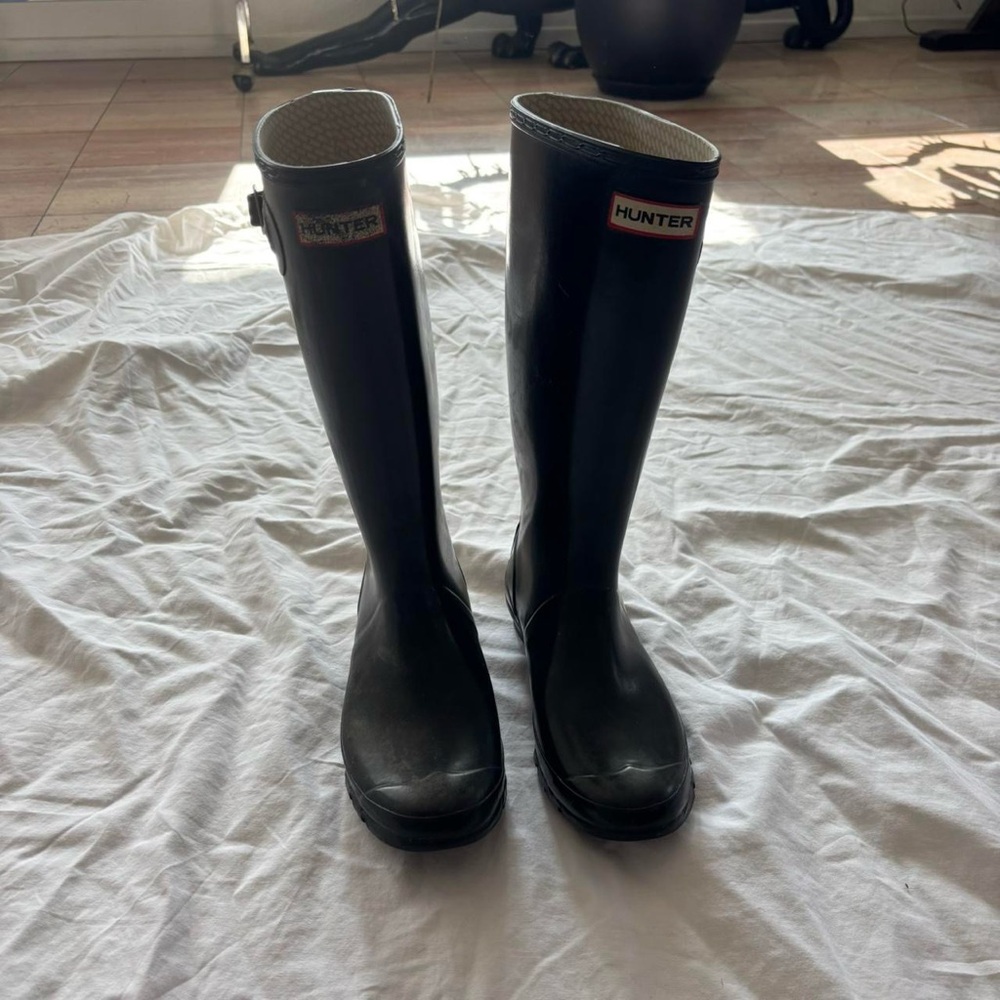 Hunter Black Women's Rain Boots